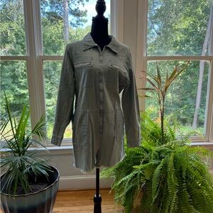 Long Sleeve Denim Romper